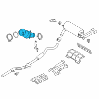 OEM 2016 BMW 428i xDrive Catalytic Converter Diagram - 18-30-7-607-665