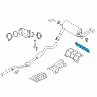 OEM 2014 BMW 435i xDrive Heat Insulation, Rear Silencer, Rear Diagram - 51-48-7-321-619