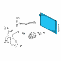 OEM BMW X6 Condenser Air Conditioning With Drier Diagram - 64-50-9-239-944