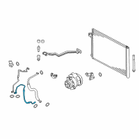 OEM BMW X5 Pressure Hose, Compressor-Condenser Diagram - 64-50-6-842-315