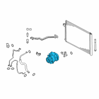 OEM 2018 BMW X6 A/C Compressor Diagram - 54529399061