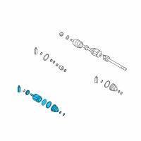 OEM 2010 Hyundai Veracruz Joint Kit-Front Axle Differential Side RH Diagram - 49605-3JA00