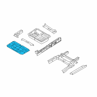 OEM 2010 Dodge Grand Caravan Pan-Front Floor Diagram - 5109033AE