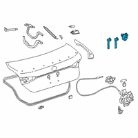 OEM 2018 Toyota Camry Cylinder & Keys Diagram - 69055-06160