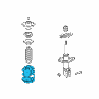 OEM 2012 GMC Terrain Coil Spring Diagram - 20827083