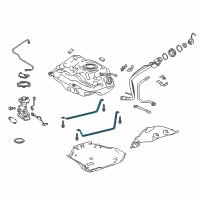 OEM Toyota Corolla Tank Strap Diagram - 77602-10030