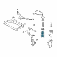 OEM 2007 Infiniti G35 Front Spring Diagram - 54010-JK12C