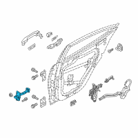 OEM 2017 Hyundai Ioniq Checker Assembly-Rear Door, LH Diagram - 79480-G2000