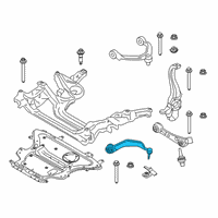 OEM 2020 BMW M5 Left Tension Strut With Rubber Mounting Diagram - 31-10-7-857-017