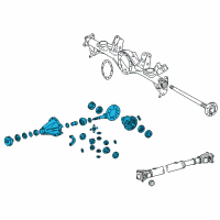 OEM Lexus LX570 Carrier Assembly, Differential Diagram - 41110-60C40