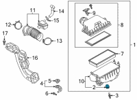 OEM Toyota Camry Filter Case Grommet Diagram - 17769-25030