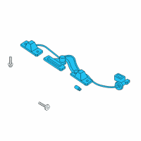 OEM 2018 Hyundai Santa Fe Sport Lamp Assembly-License Plate Diagram - 92501-2W030