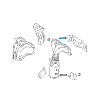 OEM 2010 Pontiac Vibe Stud, Exhaust Manifold Diagram - 19185471