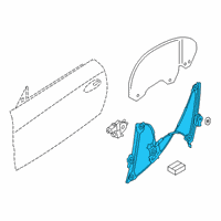 OEM 2021 BMW Z4 WINDOW LIFTER WITHOUT MOTOR Diagram - 51-33-9-482-279