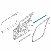 OEM 2019 Nissan Leaf Seal Assy-Front Door Inside RH Diagram - 80834-3NF0A