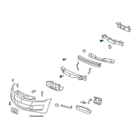 OEM Cadillac SRX Upper Support Bolt Diagram - 11610001