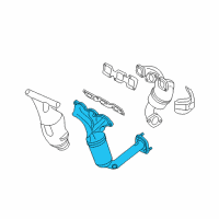 OEM 2006 Mercury Milan Manifold With Converter Diagram - 6E5Z-5G232-AA