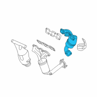 OEM Lincoln Zephyr Manifold With Converter Diagram - 6E5Z-5G232-AF