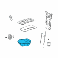 OEM 2005 Scion tC Lower Oil Pan Diagram - 12101-0H010