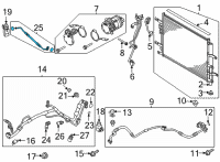 OEM 2020 Kia Niro EV Liquid Pipe Diagram - 97774K4000