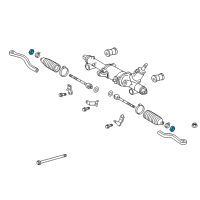 OEM 1994 Toyota Tercel Knuckle Nut Diagram - 90179-15001