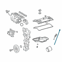 OEM 2022 Lexus NX350h Oil Dipstick Diagram - 1530125030