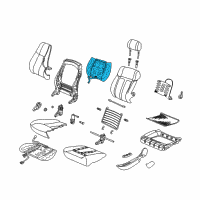 OEM Saturn LS2 Heater Asm, D&Passenger Seat Back Cushion Diagram - 22692326