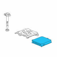 OEM Acura RSX Control Module, Engine (Rewritable) Diagram - 37820-PND-A59