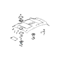 OEM Saturn Sunroof Switch Diagram - 22626463