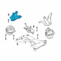 OEM 2016 BMW 750i Engine Supporting Bracket, Right Diagram - 22-11-6-876-210