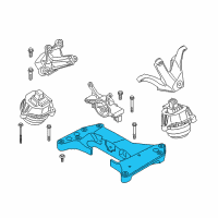 OEM 2019 BMW 750i Gearbox Cross Member Diagram - 22-32-6-796-017