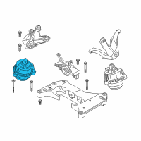 OEM 2019 BMW 750i xDrive Engine Mount Right Diagram - 22-11-6-860-454