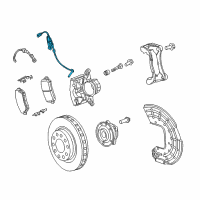 OEM 2014 Dodge Dart Sensor-Wheel Speed Diagram - 68082092AC