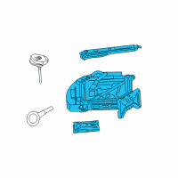 OEM 2013 Ford Police Interceptor Utility Jack Assembly Diagram - BB5Z-17080-B