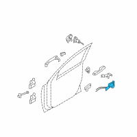 OEM 2012 Hyundai Santa Fe Latch & ACTUATOR Assembly-Front Door O Diagram - 81310-0W000