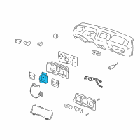 OEM 2004 Mercury Marauder Speedometer Diagram - 3W3Z-17255-AA
