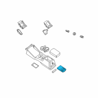 OEM 2003 Nissan Frontier Cup Holder Assembly Diagram - 96965-8Z800