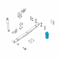 OEM 2001 Nissan Frontier Damper Assy-Rear Suspension Diagram - 55493-3S500