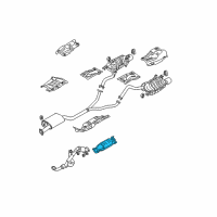 OEM 2008 Hyundai Santa Fe Catalytic Converter Assembly Diagram - 28950-3C300