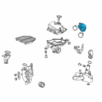 OEM Acura ILX Tube, Air Flow Diagram - 17228-R4H-A00