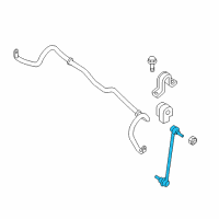 OEM 2015 Nissan Sentra Rod Assy-Connecting, Stabilizer Diagram - 54618-9AM1A