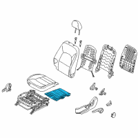 OEM 2013 Kia Rio Heater-Front Seat Cushion Diagram - 881951WAA0