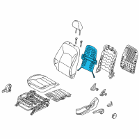 OEM Kia Rio Heater-Front Seat Back Diagram - 883801W010