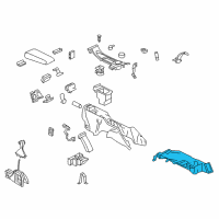 OEM 2006 Chevrolet Trailblazer EXT Console Asm-Front Floor Lower Diagram - 15823249