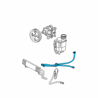 OEM 2007 Dodge Ram 3500 Line-Power Steering Return Diagram - 52113631AD