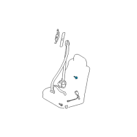 OEM Toyota Prius Tray Bolt Diagram - 91511-B0614