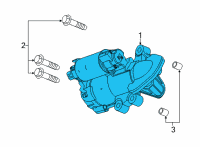 OEM Buick Envision Starter Diagram - 55516671