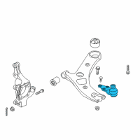 OEM 2017 Kia Sedona Ball Joint Assembly-Lower Diagram - 54530A9000