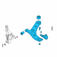 OEM 2018 Kia Sedona Arm Complete-Front Lower Diagram - 54500A9100