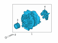 OEM BMW 750i Alternator Diagram - 12-31-8-611-280